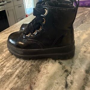H&M Shiny Black Kids Boots